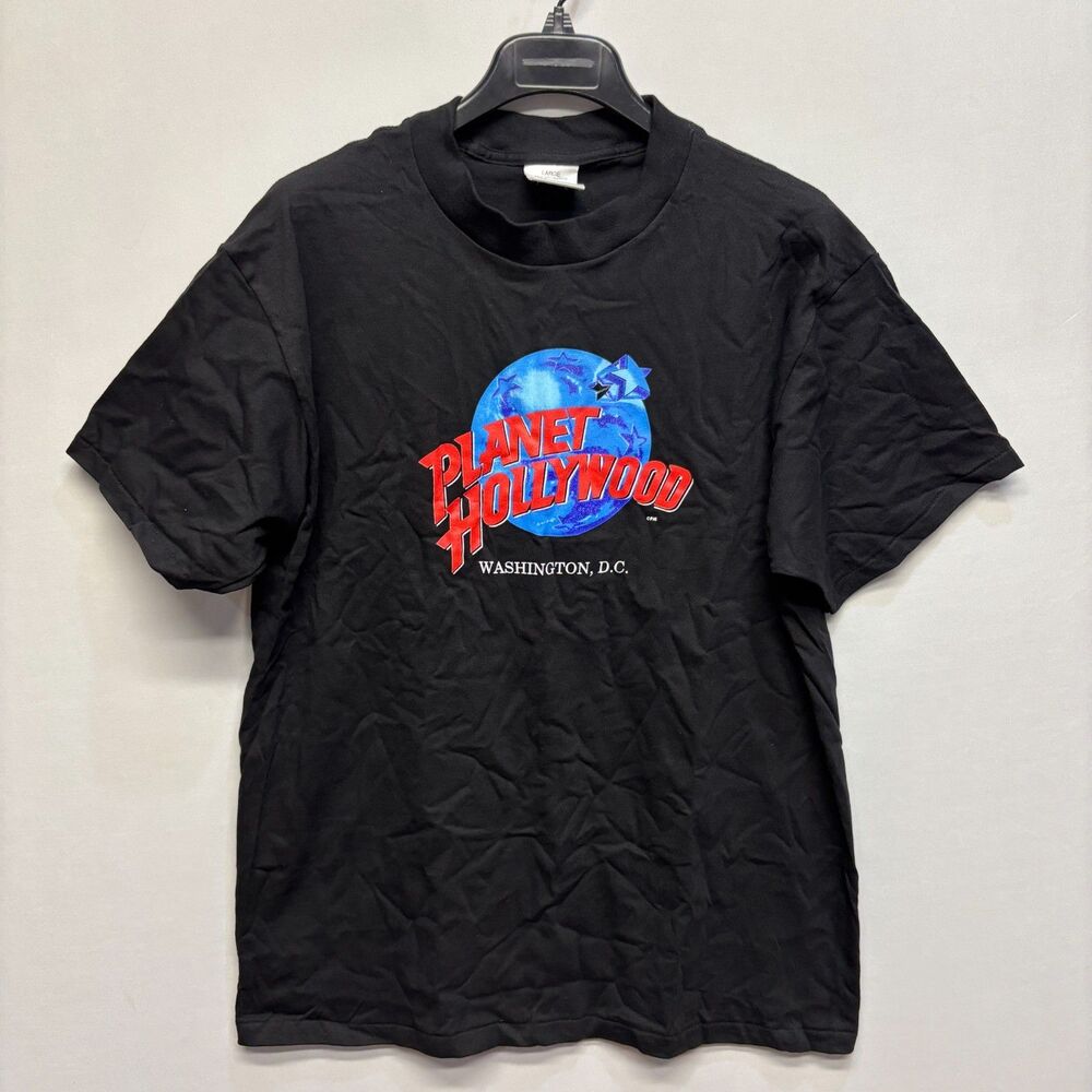 Vintage Planet Hollywood Washington DC T-Shirt Tee Top Large Made in USA C076 -1